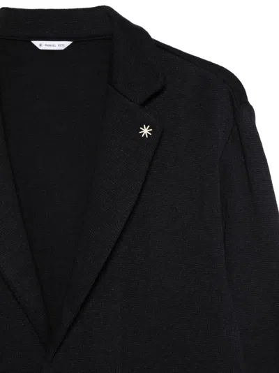Manuel Ritz Single-breasted Blazer In Black