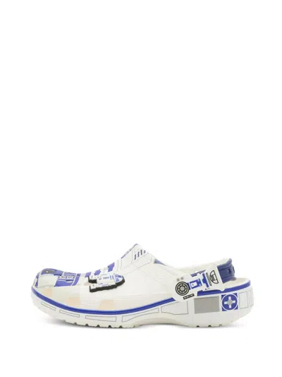 Crocs Mens  Classic Clogs In White/blue