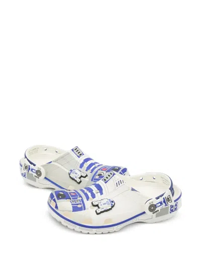 Crocs Mens  Classic Clogs In White/blue