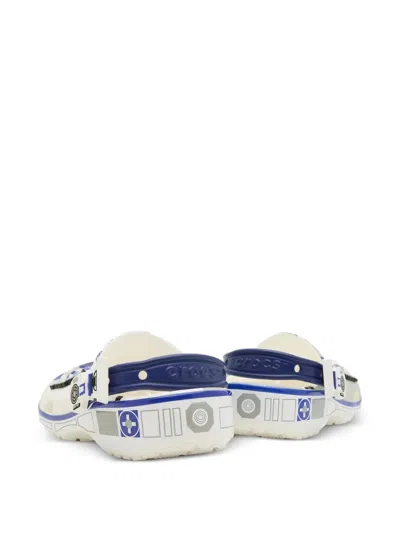 Crocs Mens  Classic Clogs In White/blue