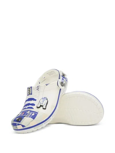 Crocs Mens  Classic Clogs In White/blue