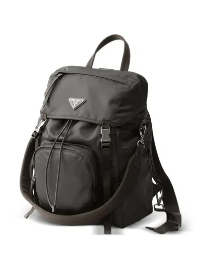Prada Re-nylon Backpack In Gray