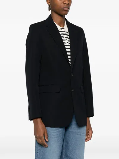 Apc Button Blazer In Black