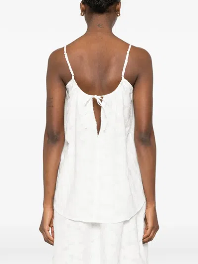 Aiayu Patterned Tank Top In White