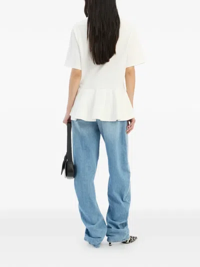 Rotate Birger Christensen T-shirt Woman Rotate In White