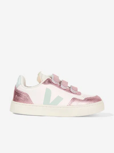 Veja Glitter Strap Sneakers In Multi