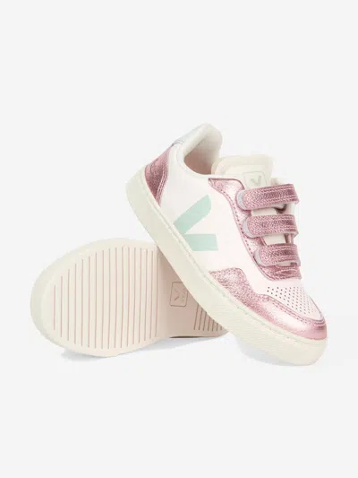 Veja Glitter Strap Sneakers In Multi