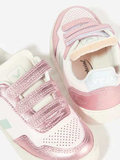 Veja Glitter Strap Sneakers In Multi