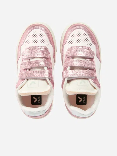 Veja Glitter Strap Sneakers In Multi