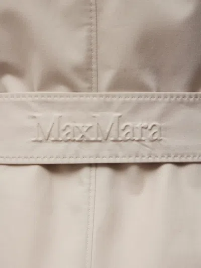 Max Mara Buttoned Belted Coat In Neutral