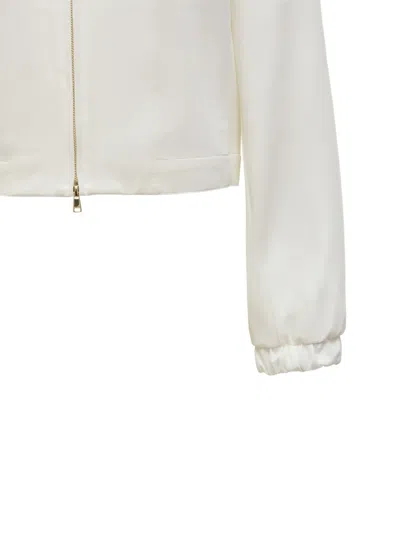 Max Mara Zip Jacket In White