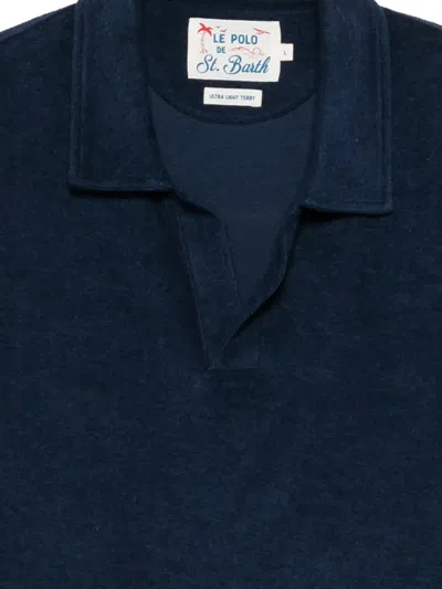 Mc2 Saint Barth Collared T-shirt In Blue
