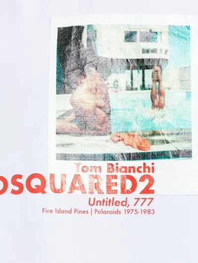 Dsquared2 Printed Shirt In White