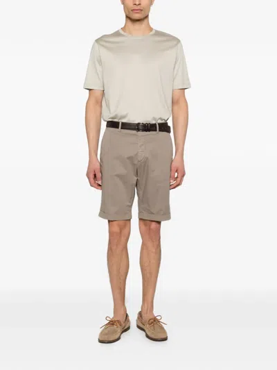 Corneliani Crew-neck T-shirt In Neutral