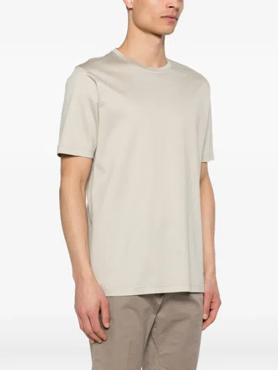 Corneliani Crew-neck T-shirt In Neutral