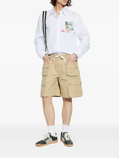 MULTI-POCKET DRAWSTRING SHORTS