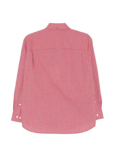 Dunst Checked-pattern Button-fastening Shirt In Red