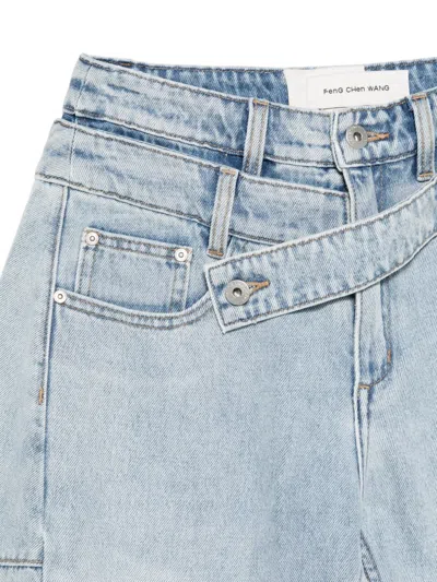 Feng Chen Wang Belt-loop Pocket Jeans In Blue
