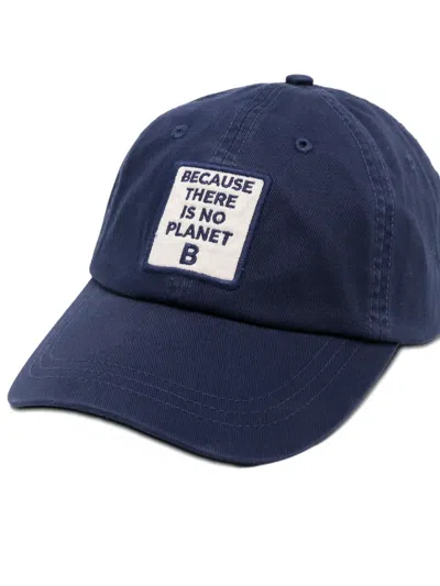Ecoalf Patch Baseball Cap In Blue