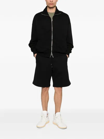 Maison Kitsuné Tailored Shorts Featuring Practical Side Pockets In Black