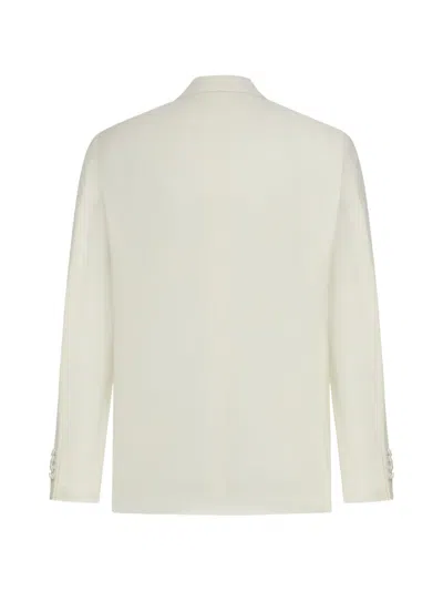 Lardini Double-breasted Blazer In Neutral