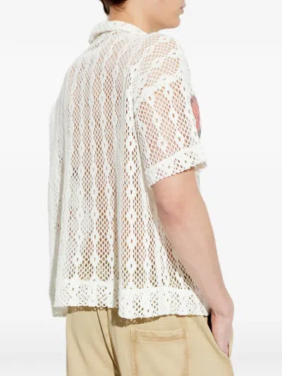Avavav Mesh Button Shirt In White