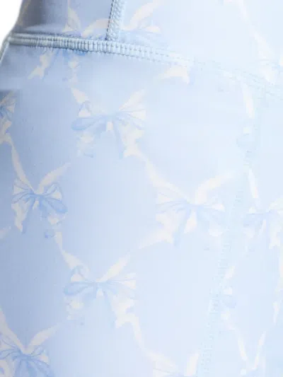 Loveshackfancy Bow Pattern Legging In Blue