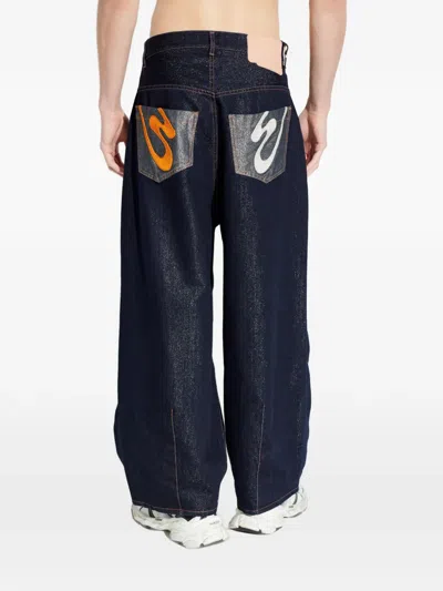 Pdf Embroidered Jeans In Blue