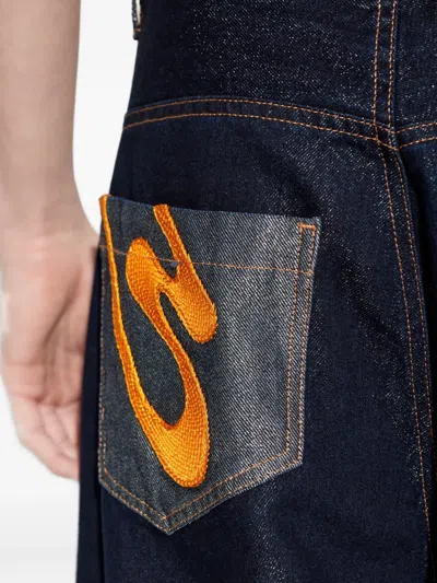 Pdf Embroidered Jeans In Blue