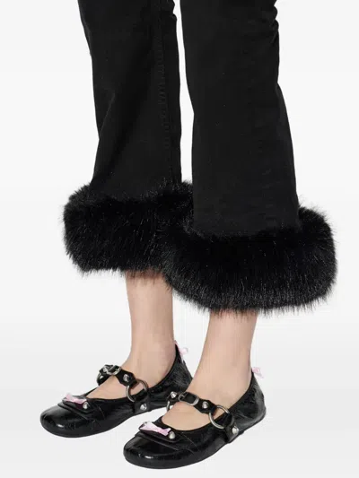 Balenciaga City Black Ballet Flats In Arena Lambskin Leather