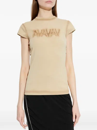 Avavav Logo Cut-out T-shirt In Multi