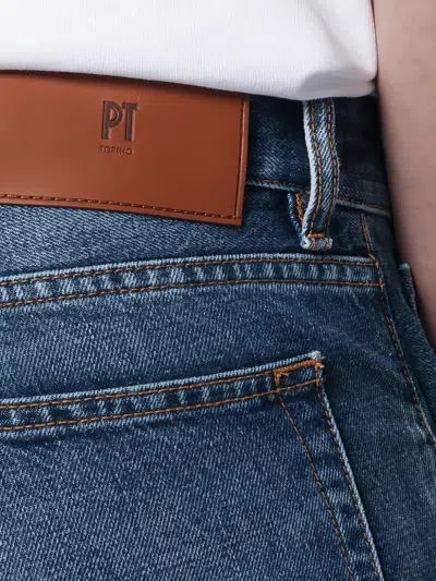 Pt Torino Belt Loop Jeans In Blue