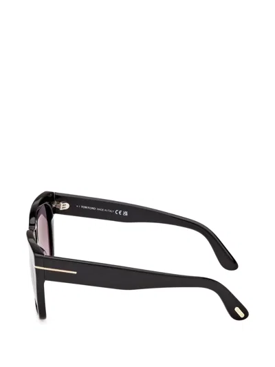 Tom Ford Flynn 55mm Gradient Butterfly Sunglasses In Black