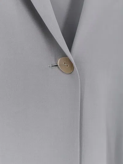 Alysi Single-button Lapel Blazer In Blue