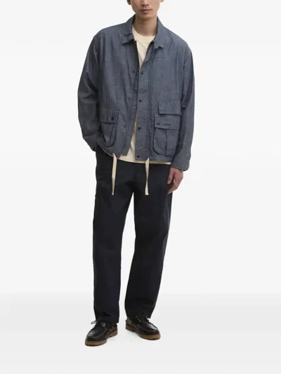 Barbour Modified Westoe Flap-pocket Cotton Jacket In Blue