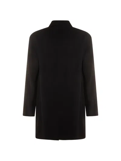 Montecore Collared Coat In Black