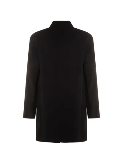 Montecore Collared Coat In Black