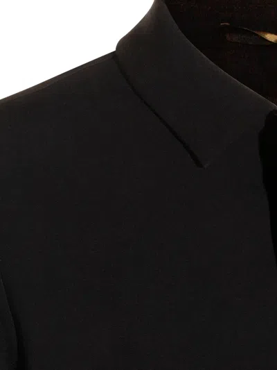 Montecore Collared Coat In Black