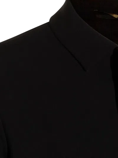 Montecore Collared Coat In Black