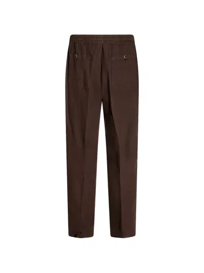 Altea Drawstring Trousers In Brown
