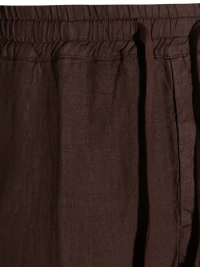 Altea Drawstring Trousers In Brown