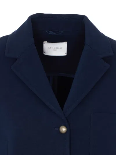 Circolo 1901 Single-breasted Button Jacket In Blue