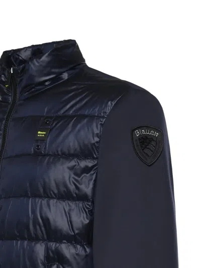 Blauer Hebron Zip-up Jacket In Black