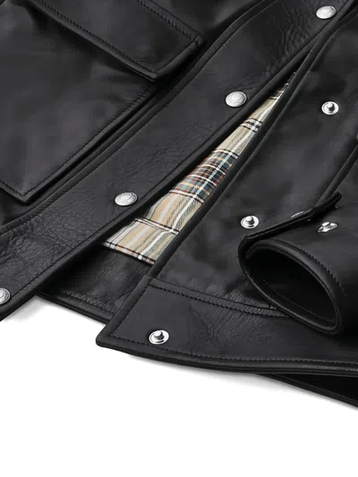 Belstaff Buttoned Jacket In Black