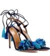 AQUAZZURA Wild Thing 105 suede sandals