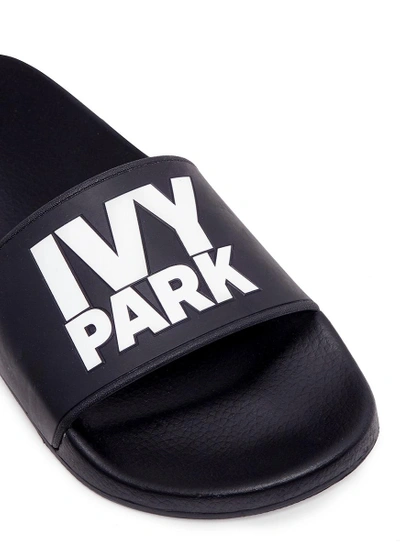 Shop Ivy Park Logo Rubber Slide Sandals