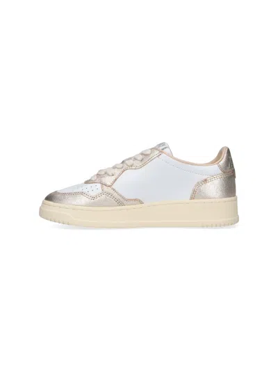 Autry Medalist Low Bicolor White Platinum Sneakers In Multi