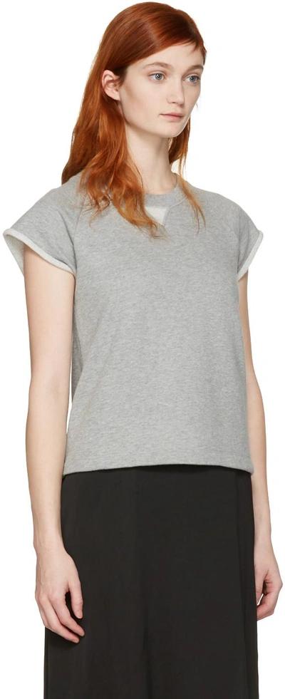 Shop Alexander Wang T Grey Raglan Pullover