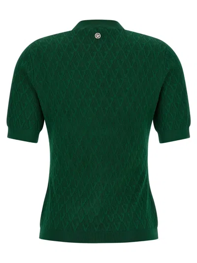 Versace V-pattern T-shirt In Green