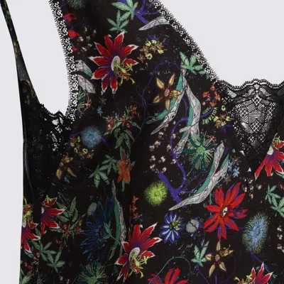 Zadig & Voltaire Womens Encre Renzo Floral-print Woven Midi Dress In Black